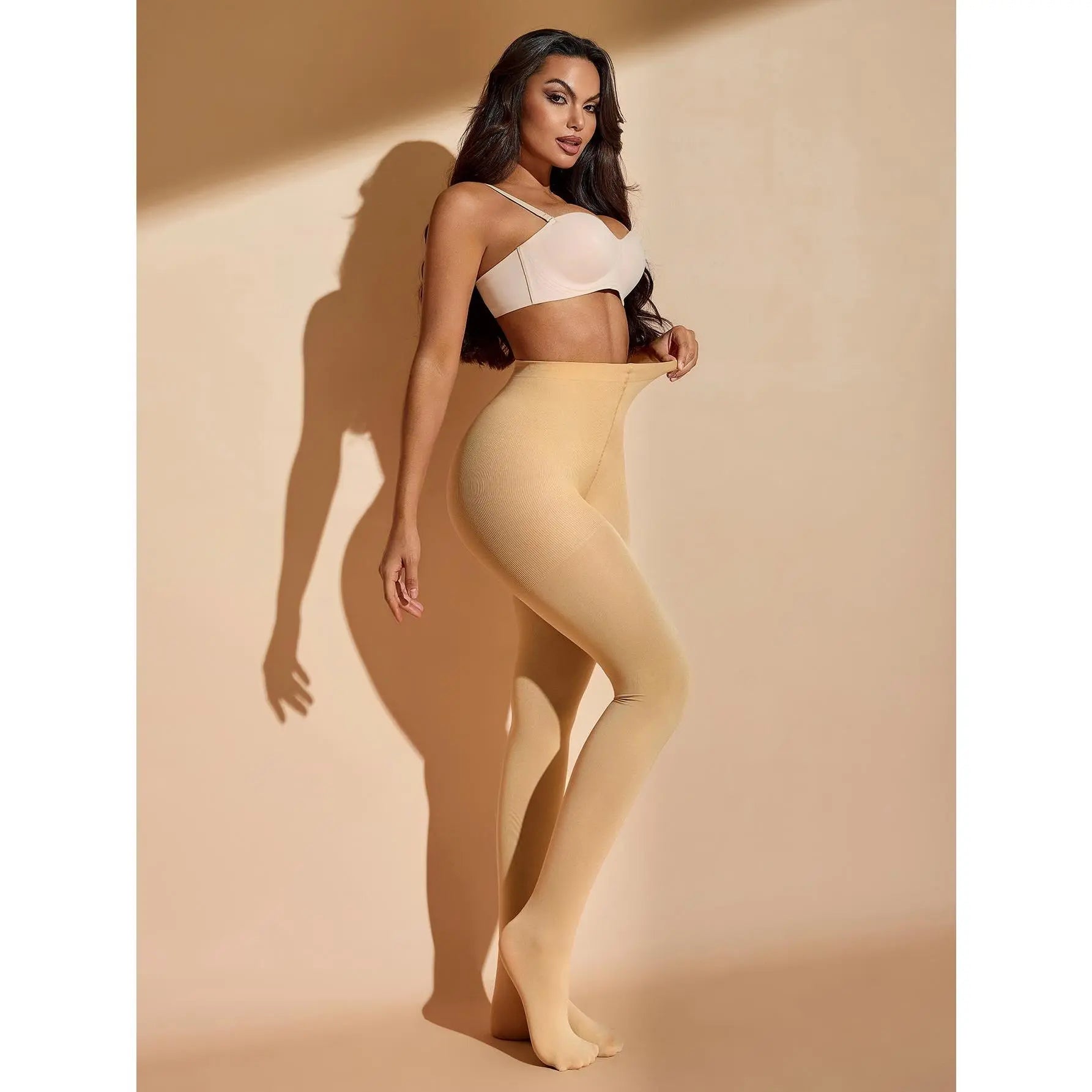 Women'S Ultra High Waisted Tummy Control Compression Butt Lifting Thigh Slimmer Shapewear Leggings