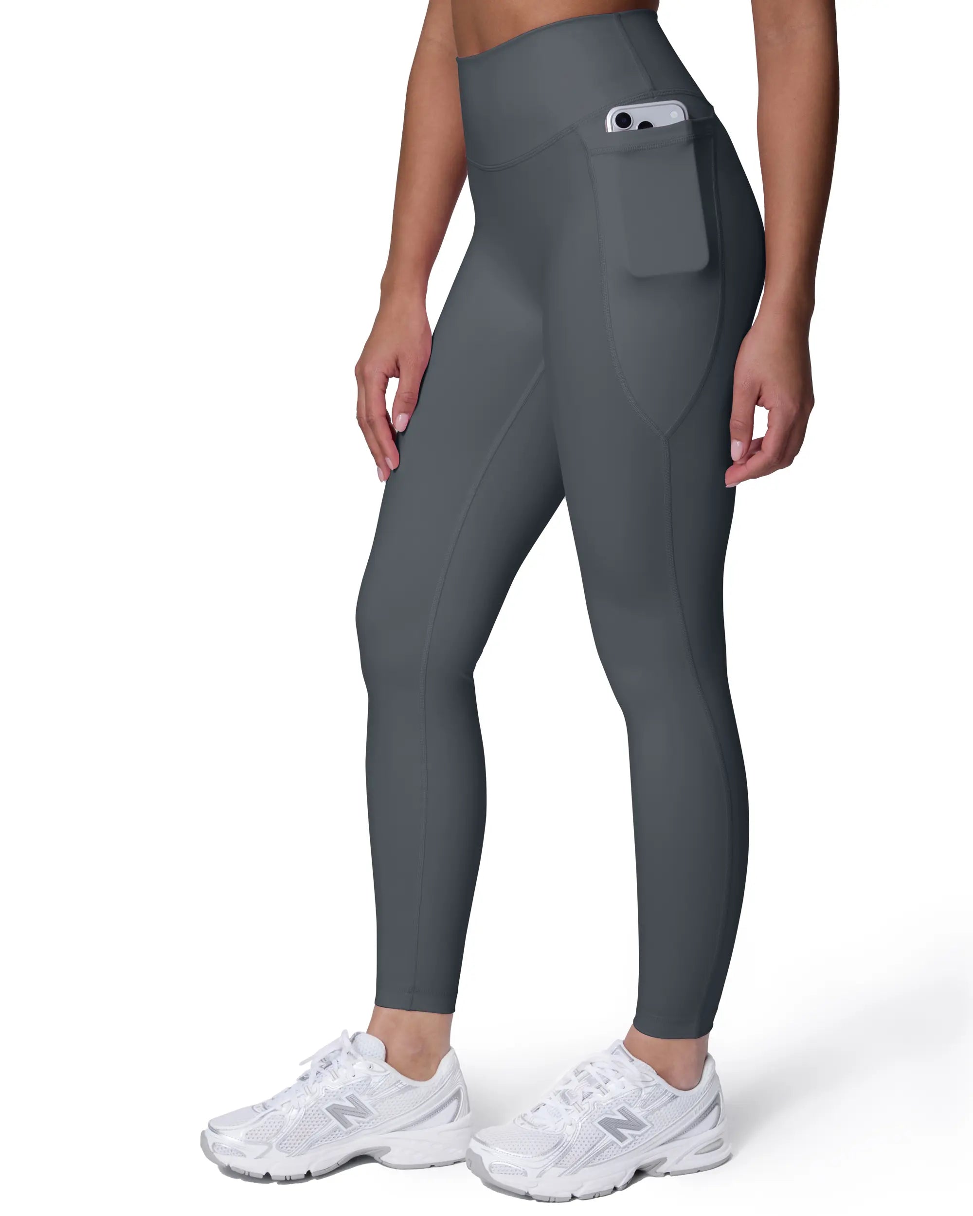 Women's High-Waisted Buttery Soft Workout Leggings with Pockets - Seamless Gym and Yoga Pants in Full & Tall Length - Flexflow
