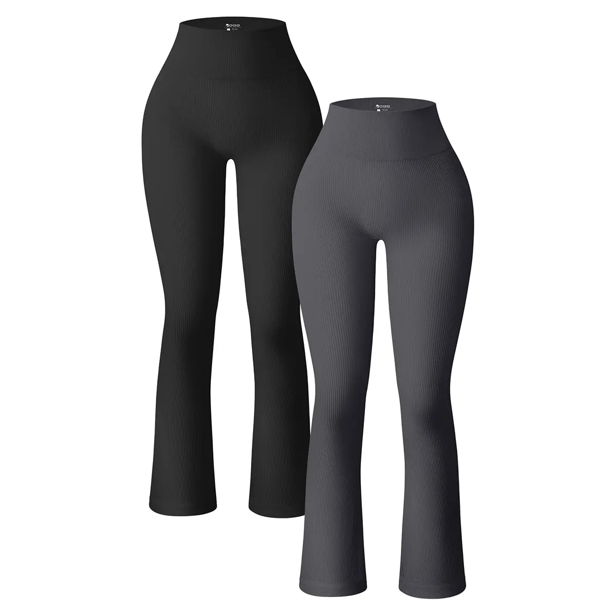 Women'S Yoga Pants Ribbed Seamless Workout High Waist Bell Bottoms Flare Leggings Comfort
