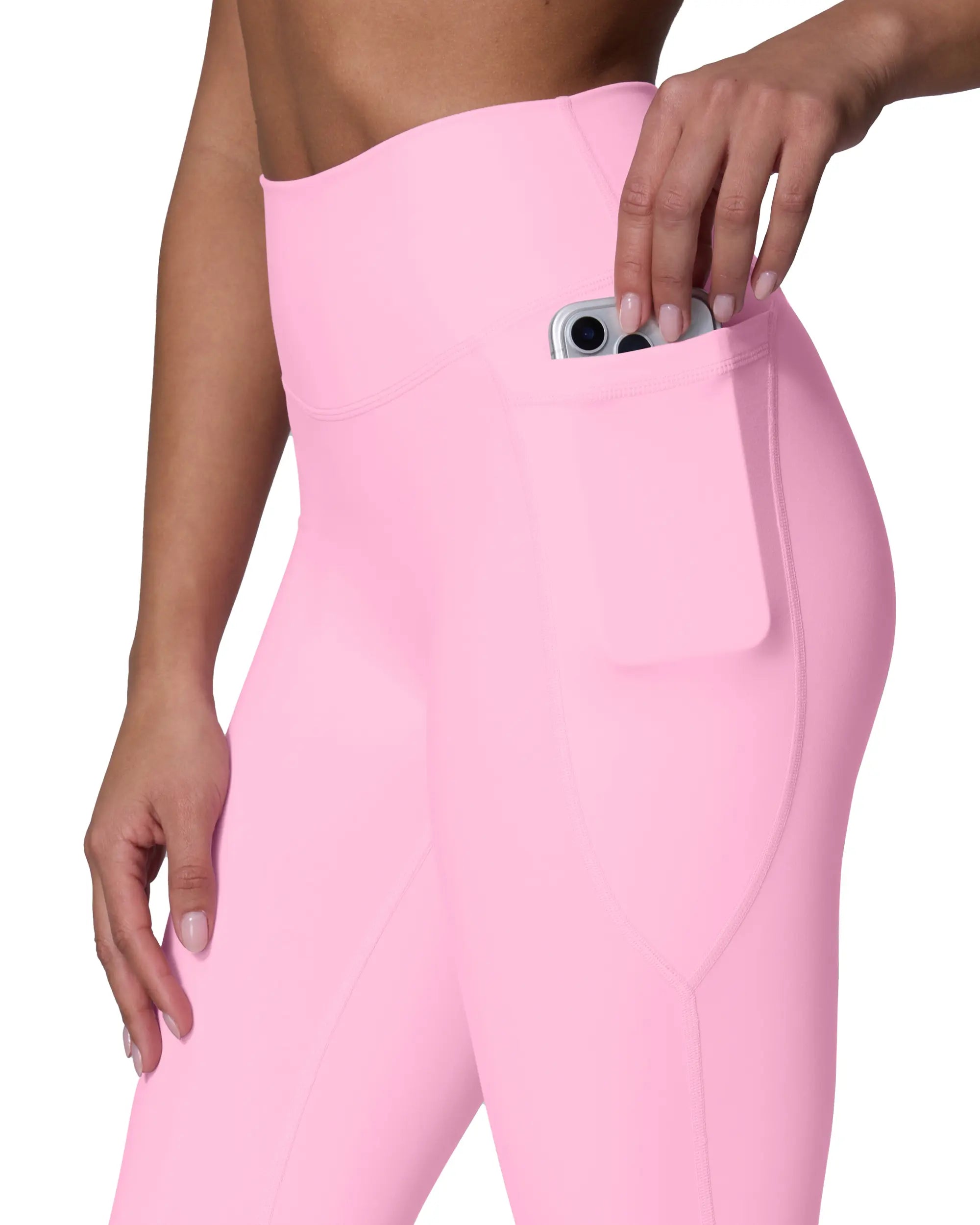 Women's High-Waisted Buttery Soft Workout Leggings with Pockets - Seamless Gym and Yoga Pants in Full & Tall Length - Flexflow