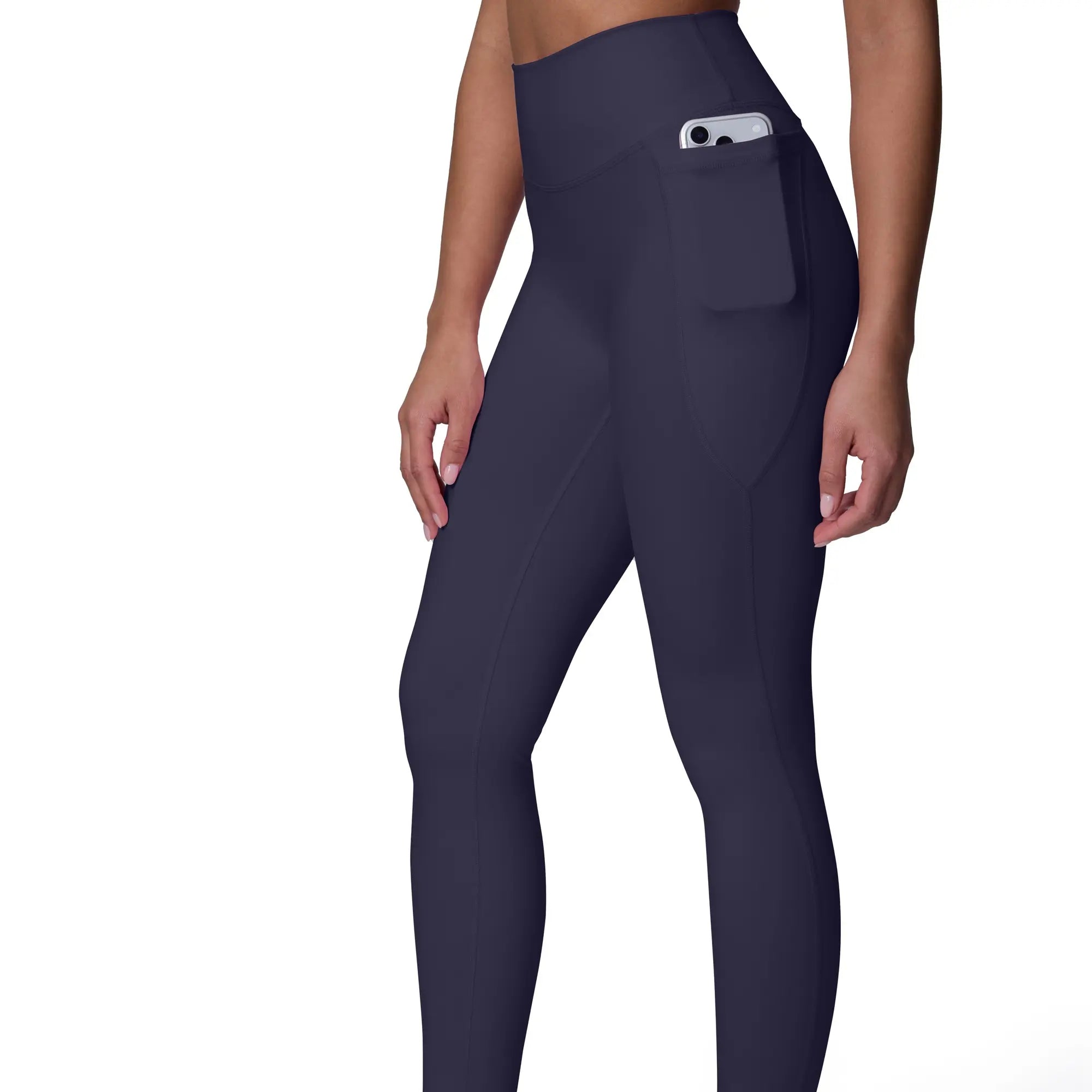 Women's High-Waisted Buttery Soft Workout Leggings with Pockets - Seamless Gym and Yoga Pants in Full & Tall Length - Flexflow