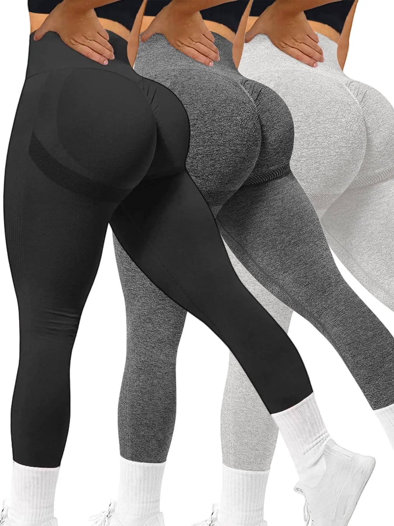 Women'S Solid High Waist Sports Leggings, Tummy Control Skinny Pants, Ladies' Sportswear Clothing for Indoor Outdoor Wear, Summer Outfits 2024, High Waisted Leggings, High Stretch Leggings, Gym Workout Leggings, Stretchy Workout Leggings