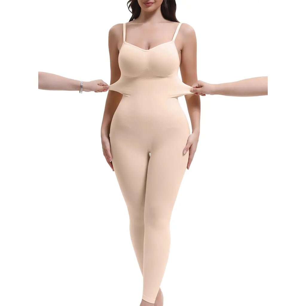 Full Body Shapewear Tummy Control High Waisted Leggings Stretchy Bodysuit Black Sculpting
