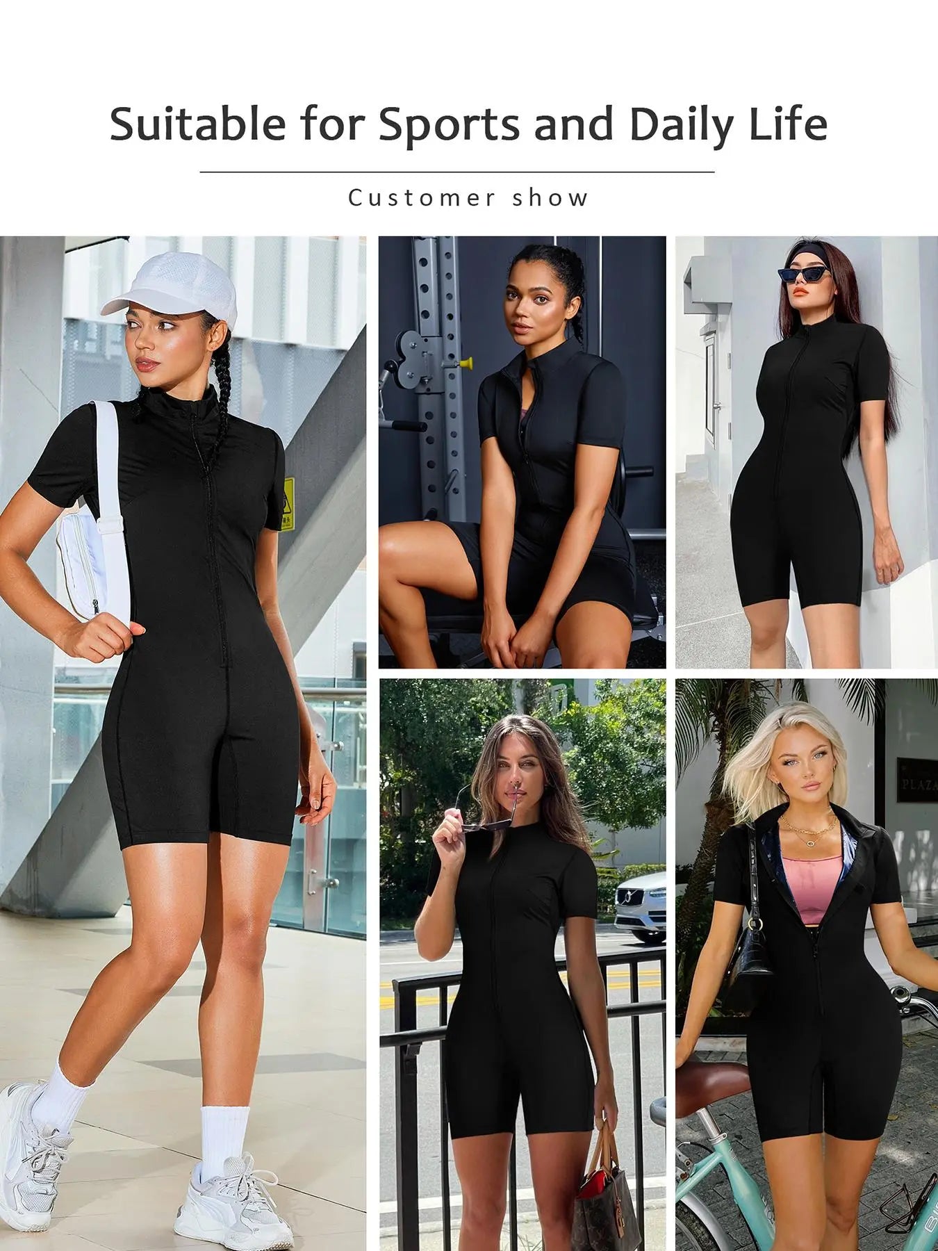 Women'S Sauna Shaping Bodysuit, 5-Time Sweat-Wicking Jumpsuit Women'S Waist Trainer Belly Fat Workout Sportswear, Fitness Activewear, Athletic Style Activewear