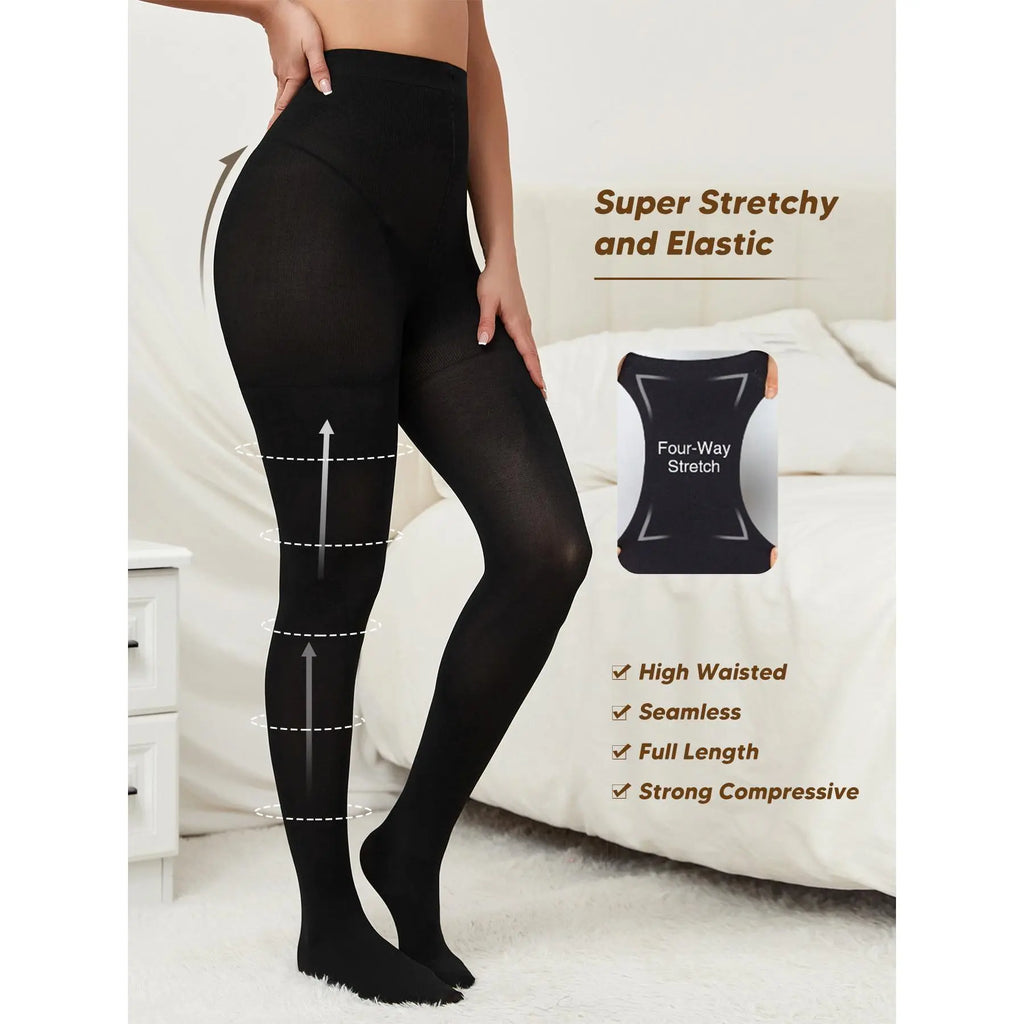 Women'S Ultra High Waisted Tummy Control Compression Butt Lifting Thigh Slimmer Shapewear Leggings