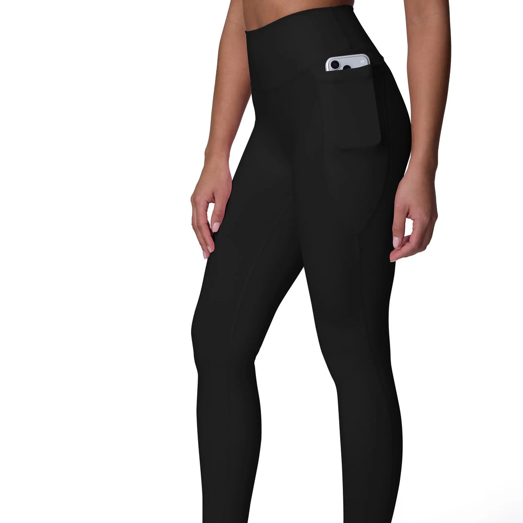 Women's High-Waisted Buttery Soft Workout Leggings with Pockets - Seamless Gym and Yoga Pants in Full & Tall Length - Flexflow
