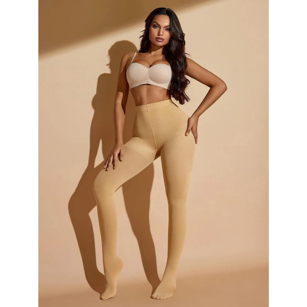 Women'S Ultra High Waisted Tummy Control Compression Butt Lifting Thigh Slimmer Shapewear Leggings