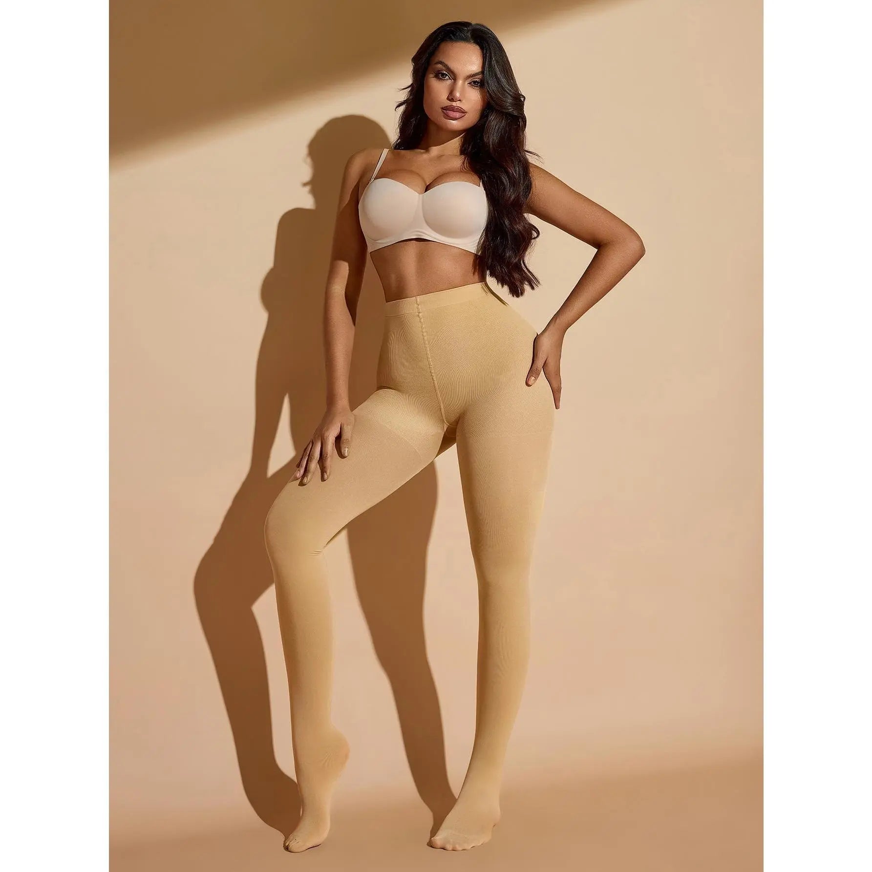 Women'S Ultra High Waisted Tummy Control Compression Butt Lifting Thigh Slimmer Shapewear Leggings