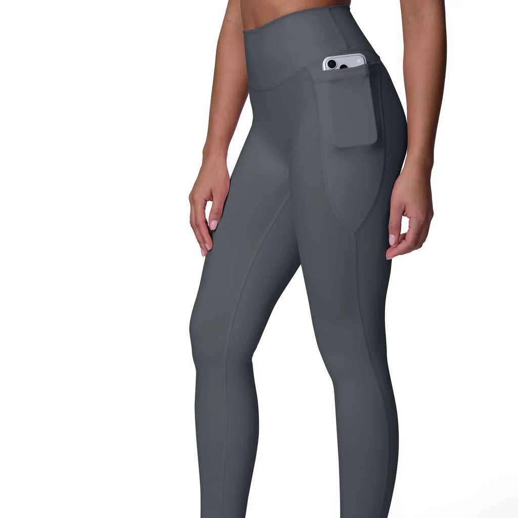 Women's High-Waisted Buttery Soft Workout Leggings with Pockets - Seamless Gym and Yoga Pants in Full & Tall Length - Flexflow