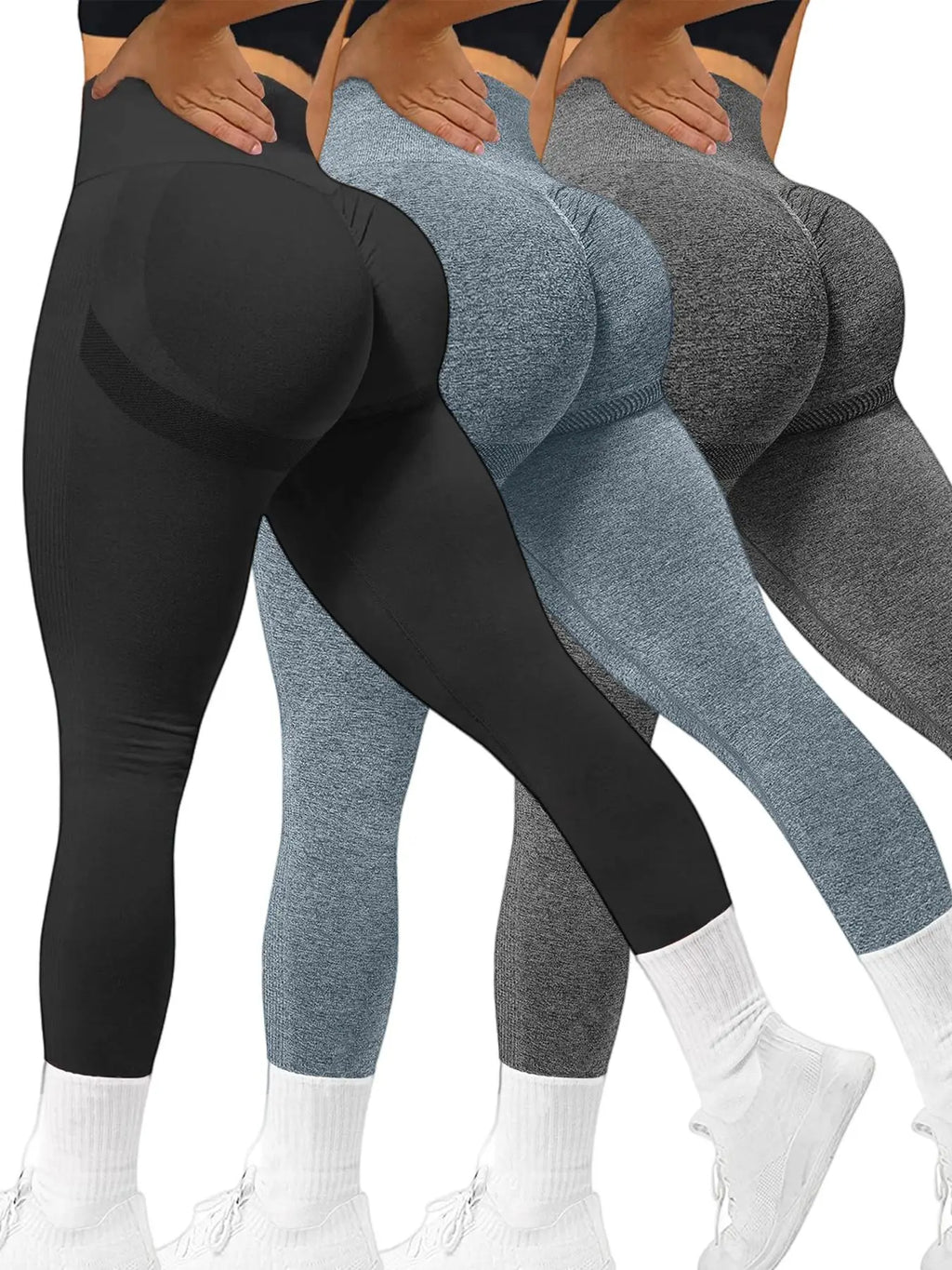 Women'S Solid High Waist Sports Leggings, Tummy Control Skinny Pants, Ladies' Sportswear Clothing for Indoor Outdoor Wear, Summer Outfits 2024, High Waisted Leggings, High Stretch Leggings, Gym Workout Leggings, Stretchy Workout Leggings